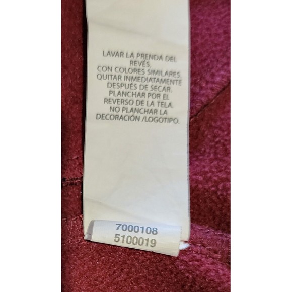 Place Sport Boys Full Zip Sweatshirt Dark Red Black Long Sleeve Size L (10/12) - Picture 8 of 8